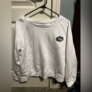 ZYIA White Mountain Patch Crew Neck Sweatshirt
